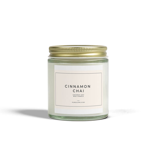 Scented Candle, Cinnamon Chai (Coconut Apricot Wax)